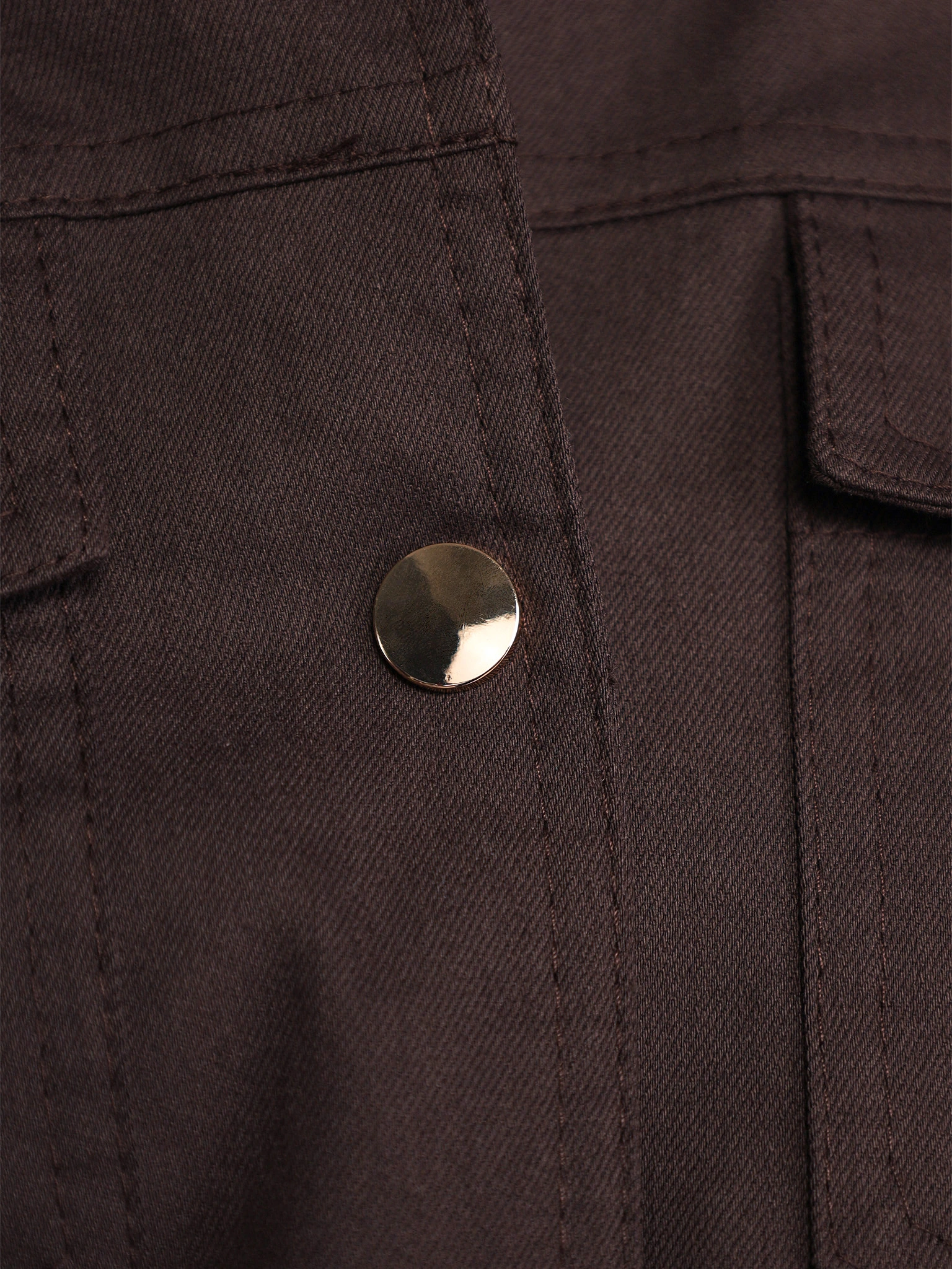 Жакет темно-коричневого цвета с кокеткой